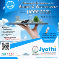 International Conference on Energy and Environment ICEE 2021 International Conference Poster